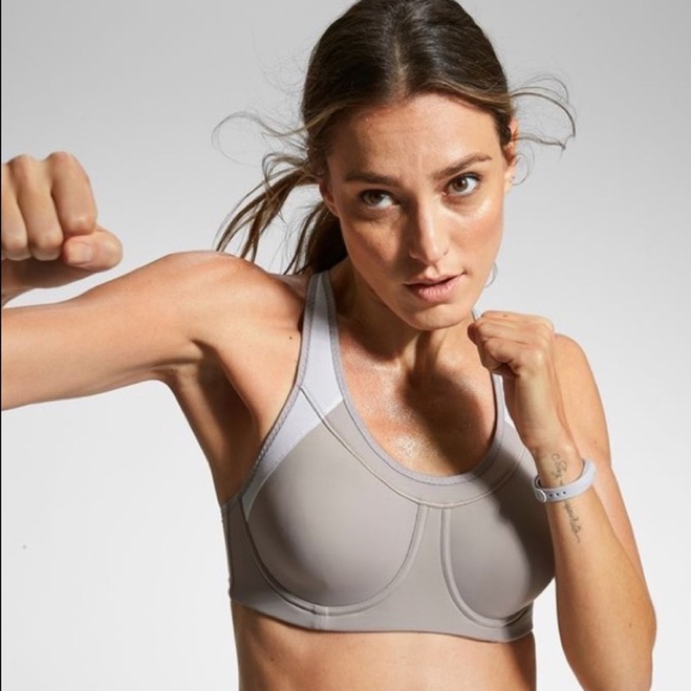 Athleta Gray Sports Bra